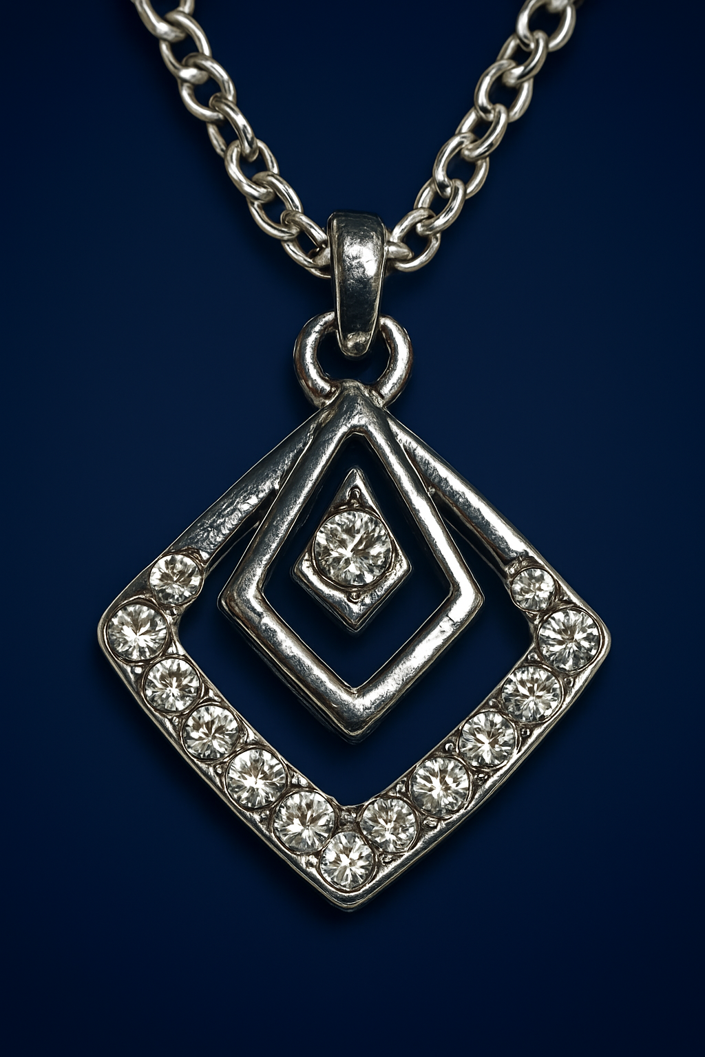 Radiant Geometric Crystal Pendant