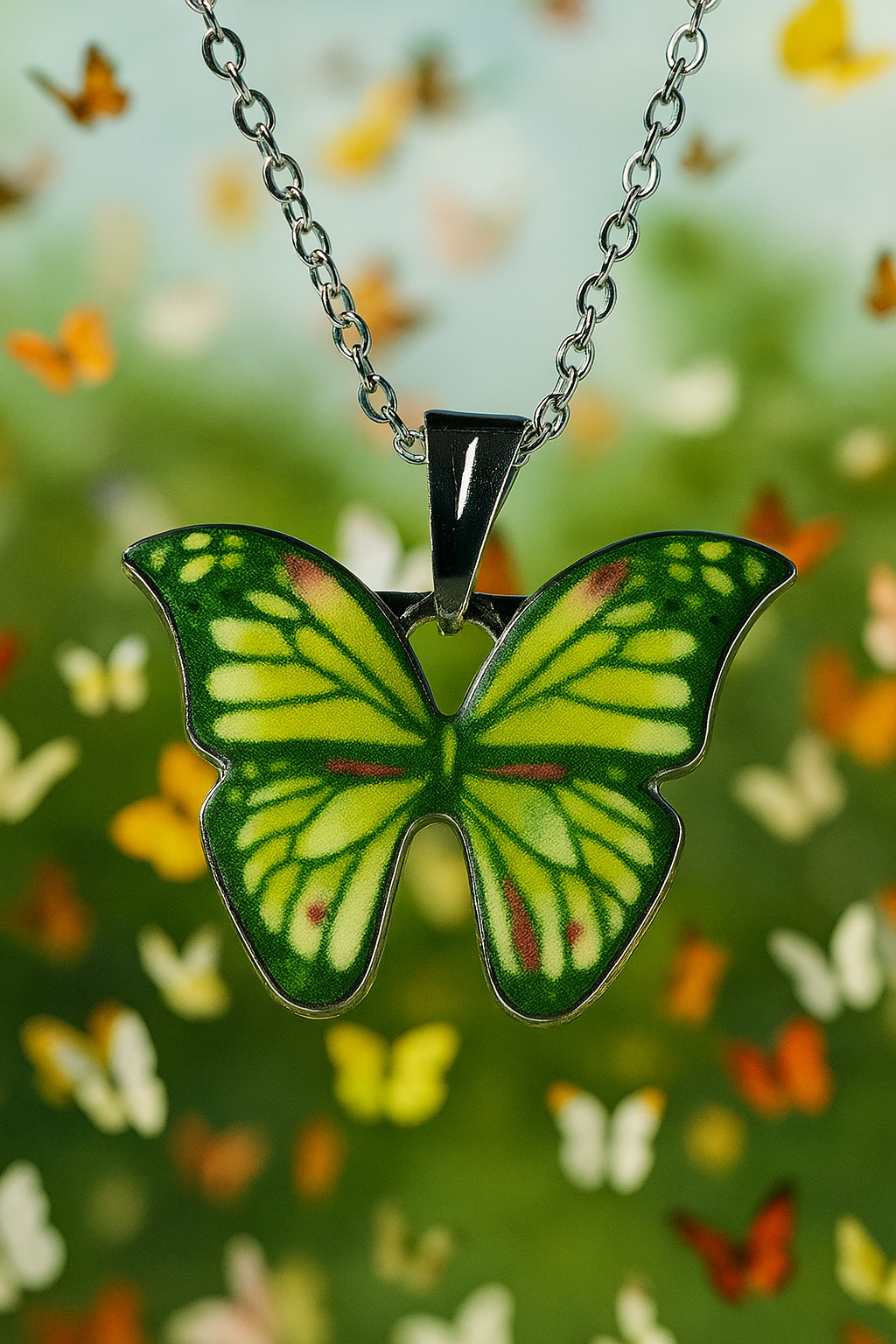 Natures Whisper Butterfly Charm Chain