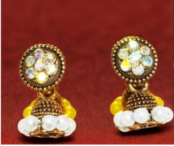 Golden Aura Jhumkas