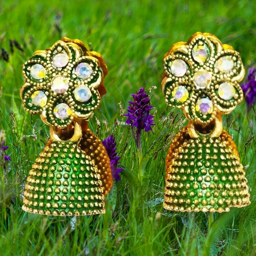 Verdant Elegance Jhumkas
