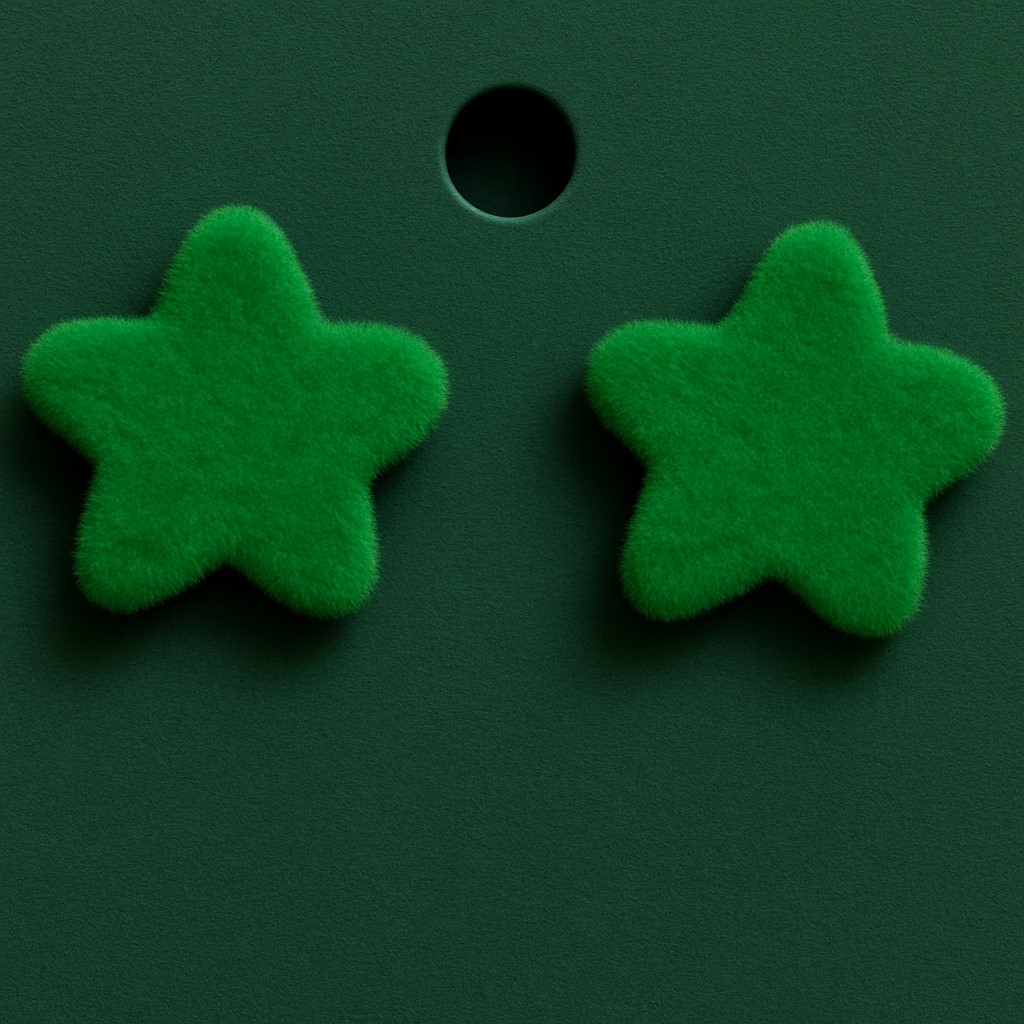 Starry Velvet Play Pals - Green